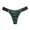 Green, variant on 7 Pack Women Sports Thongs V-Shaped Metal Decor Panties Low Waist Breathable Briefs