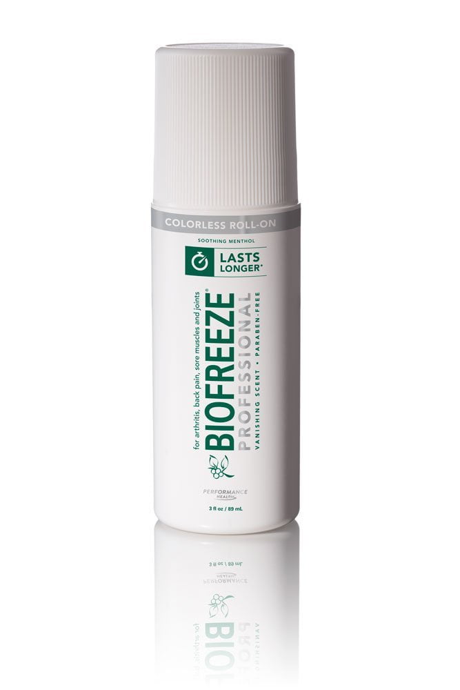 Biofreeze Professional Pain Relief Gel RollOn Colourless Formula
