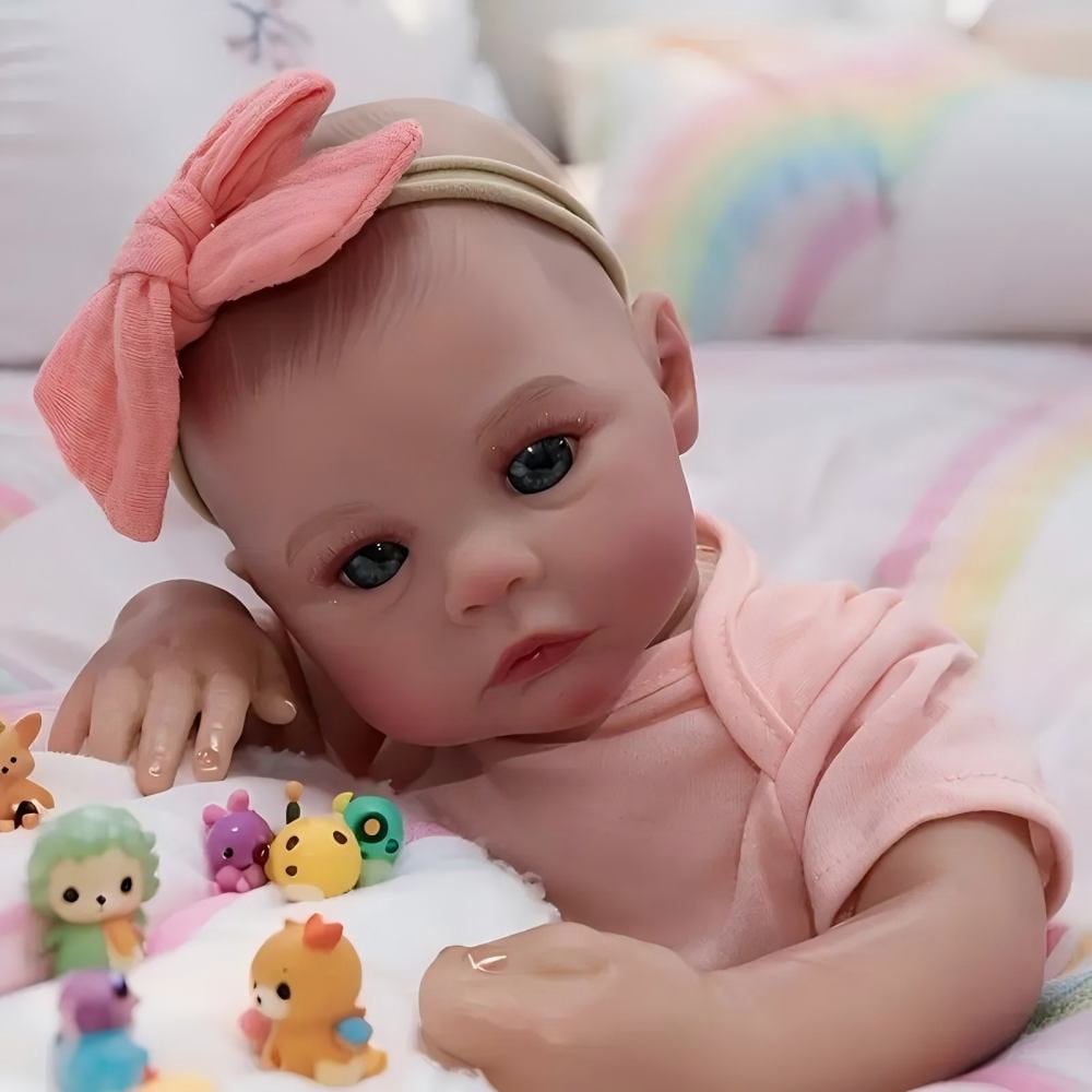 Dayoff Kids Lifelike Reborn Baby Dolls - 18 Inch Realistic Baby Doll (No Accessories) For Kids Age 3+