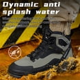 thumbnail image 5 of LASUDRAA Mens Steel Toe Safety Shoes, Puncture Resistant Slip Resistant Waterproof Work Shoes for Construction Industrial, 5 of 11