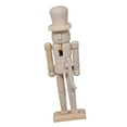 thumbnail image 2 of Unpainted Nutcracker Soldier Ornament DIY Blank Nutcracker for Adults Gifts, 2 of 8