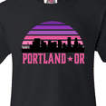 thumbnail image 4 of Inktastic Portland Oregon Retro Sunset Skyline Youth T-Shirt, 4 of 5