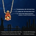 thumbnail image 3 of Gem Stone King 10K Yellow Gold Ecstasy Mystic Topaz Pendant Necklace for Women | 0.84 Cttw | Gemstone November Birthstone | Pear Shape 7X5MM | With 18 inch Chain, 3 of 7