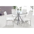 thumbnail image 2 of Best Master Contemporary 5-Piece Dinette Set with Faux Leather Chair in White, 2 of 3