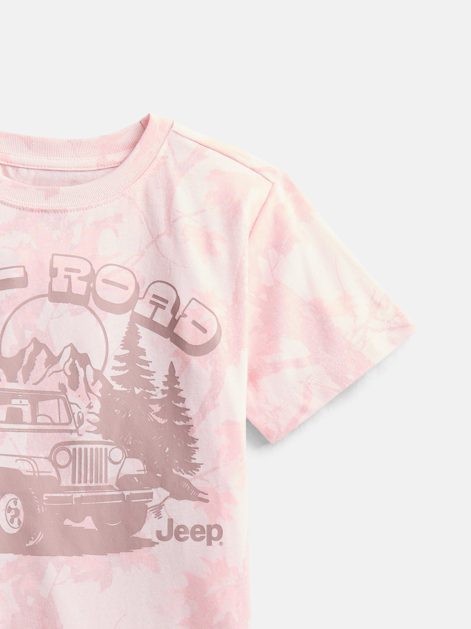Jeep Girls' Graphic Tee with Short Sleeves, Sizes 4-16