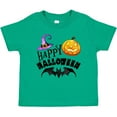 thumbnail image 3 of Inktastic Happy Halloween Bat, Witch Hat, Jack O Lantern Boys or Girls Baby T-Shirt, 3 of 5
