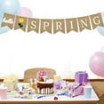 thumbnail image 4 of Hello Spring Letters Bunting Banner Decorative Burlap Banner Party Supplies for Party Festival Celebration, 4 of 9