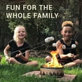 thumbnail image 5 of Mfigree Roasting Sticks Perfect Stainless Steel Hotdog Skewers for Camping Sausage BBQ Smores Bonfire,Fire P_it Sticks for Hot Dogs,Camping,Bonfire, 5 of 5