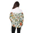 thumbnail image 4 of FORMRS Womens Scarf Winter Soft Long Big Warm Shawls Wrap Tassel Scarves, Light Green Floral Pattern, 4 of 9