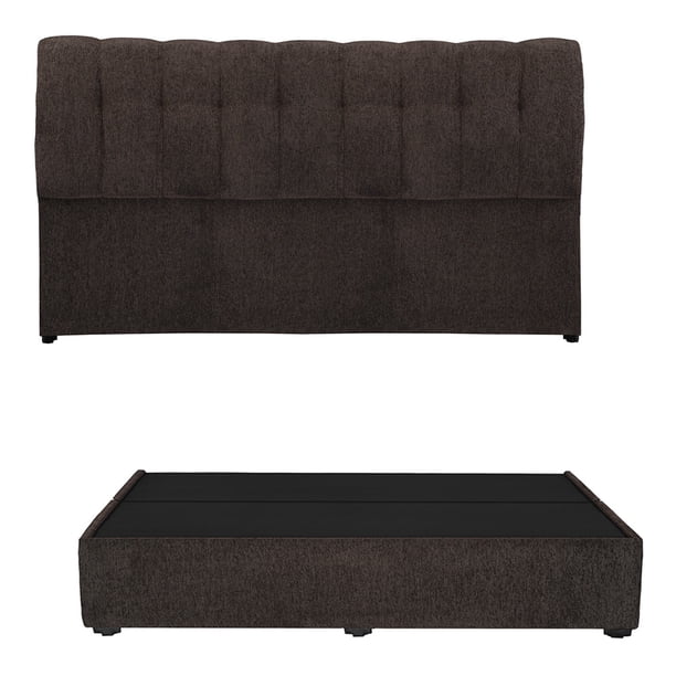Cabecera King Size Nube + Base Cama Chocolate