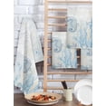 thumbnail image 2 of Blue Seahorse Coastal Kitchen Dish Towels for Drying Dishes Set of 2, Summer Beach Nautical Ocean Coral Waffle Weave Microfiber Hand Tea Bathroom Towels Quick Dry & Absorbent Towel 15.7x23.6, 2 of 7