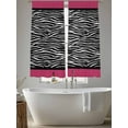 thumbnail image 5 of Zebra Printed Sheer Curtains 63 Inch Length 2 Panels Set, Modern Geometric Balck White Stripes Voile Window Treatment Rod Pocket Curtains Sheers Drapes for Bedroom/Living Room/Kitchen 52x"63"x2, 5 of 7