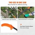 thumbnail image 4 of Manual Pole Saw, Extendable Tree Pruner, Sharp Steel Blade High Branches Trimming, Manual Branch Trimmer with Lightweight Fiberglass Handles for Pruning Palms and Shrubs, 4 of 6