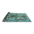 thumbnail image 2 of Ahgly Company Indoor Square Persian Light Blue Traditional Area Rugs, 3' Square, 2 of 4