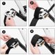 thumbnail image 4 of Correas para pedales de bicicleta - Juego de 2 - Tiras para reposapiés de bicicleta de nailon resistente - Accesorio de bicicleta ajustable Bicicleta estática estática - Negro, 4 of 5