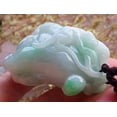 thumbnail image 5 of Certified Hand Carved Green Natural Myanmar Burma Grade A Jade jadeite Monkey Buddha Hand Pendant Necklace, 5 of 8