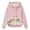 Pink, variant on Yyeselk Womens Casual Winter Warm Fleece Sherpa Lined Hoodies Solid Color Crewneck Hooded Sweatshirts Thick Pullover Hoodie Jumper Blouse Shirt Tops Black S