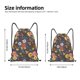 thumbnail image 2 of Fotbe Colorful Flowers with Butterfly Bolsa Mochila con Cordón Estampada, Bolsa de Gimnasio Deportiva, Bolsa Cinch, Bolsa con Cordón para Hombres y Mujeres-Small, 2 of 6