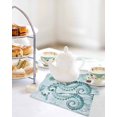 thumbnail image 4 of Coastal Seahorse Kitchen Dish Towels for Drying Dishes Set of 4, Ocean Nautical Starfish Seashells Coral Waffle Weave Microfiber Hand Tea Bathroom Towels Quick Dry & Absorbent Towel 12x12, 4 of 7