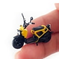 thumbnail image 3 of Modelo de motocicleta retro 1/64, juguetes para tren, ferrocarril, paisaje, mesa de arena Amarillo, 3 of 8