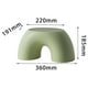 thumbnail image 3 of Banco pequeño plegable para cambiar de material, taburete pequeño para sala de estar. Verde, 3 of 8