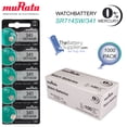 thumbnail image 2 of Murata Watch Battery 341 SR714SW Silver Oxide Button Cell 1000 Wholesale Pack, 2 of 2