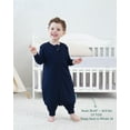 thumbnail image 6 of PurComfy Supersoft Toddler Sleep Sack With Feet 1.0 Tog, Premium Bamboo Viscose Sleep Sacks With Legs 2-Way Zipper Sleep Bag Walker 6-15 Month, Whale, 6 of 9