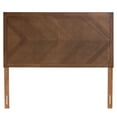 thumbnail image 3 of Baxton Studio Terrian Classic and Traditional Ash Walnut Finished Wood Queen Size Headboard, 3 of 8