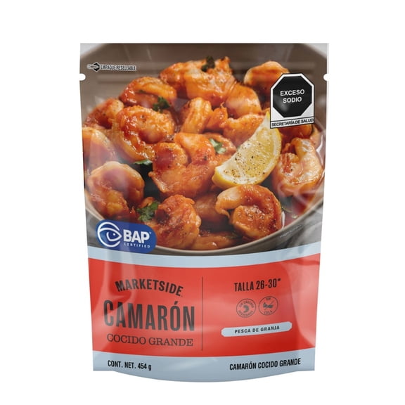 Camarón Cocido Jumbo Marketside Congelado 454 g