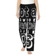 thumbnail image 2 of Lsque Not All Who Wander Are Lost 2 Print Women's Pajama Pants, Lounge Pant - Comfortable Home Wear,Elastic Waistband, Stylish Design-Large, 2 of 9