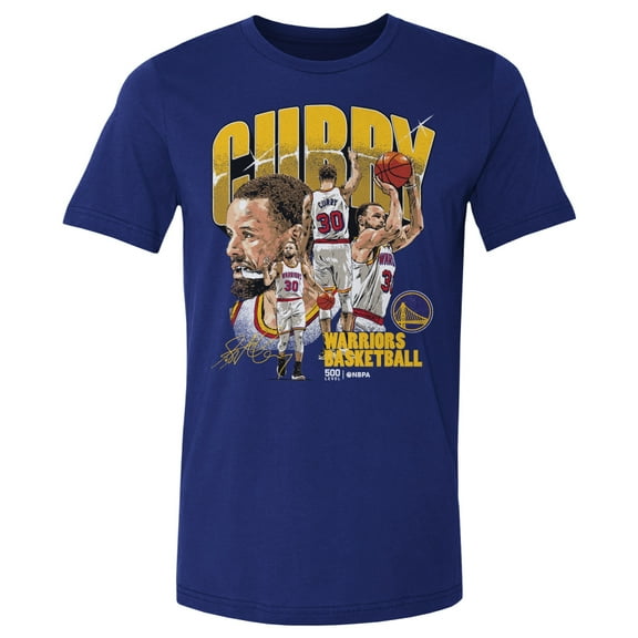 Men's 500 Level Stephen Curry Royal Golden State Warriors Collage T-Shirt