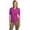 Bright Berry, variant on Women's Interlock Button Front Polo Shirt - Port Authority