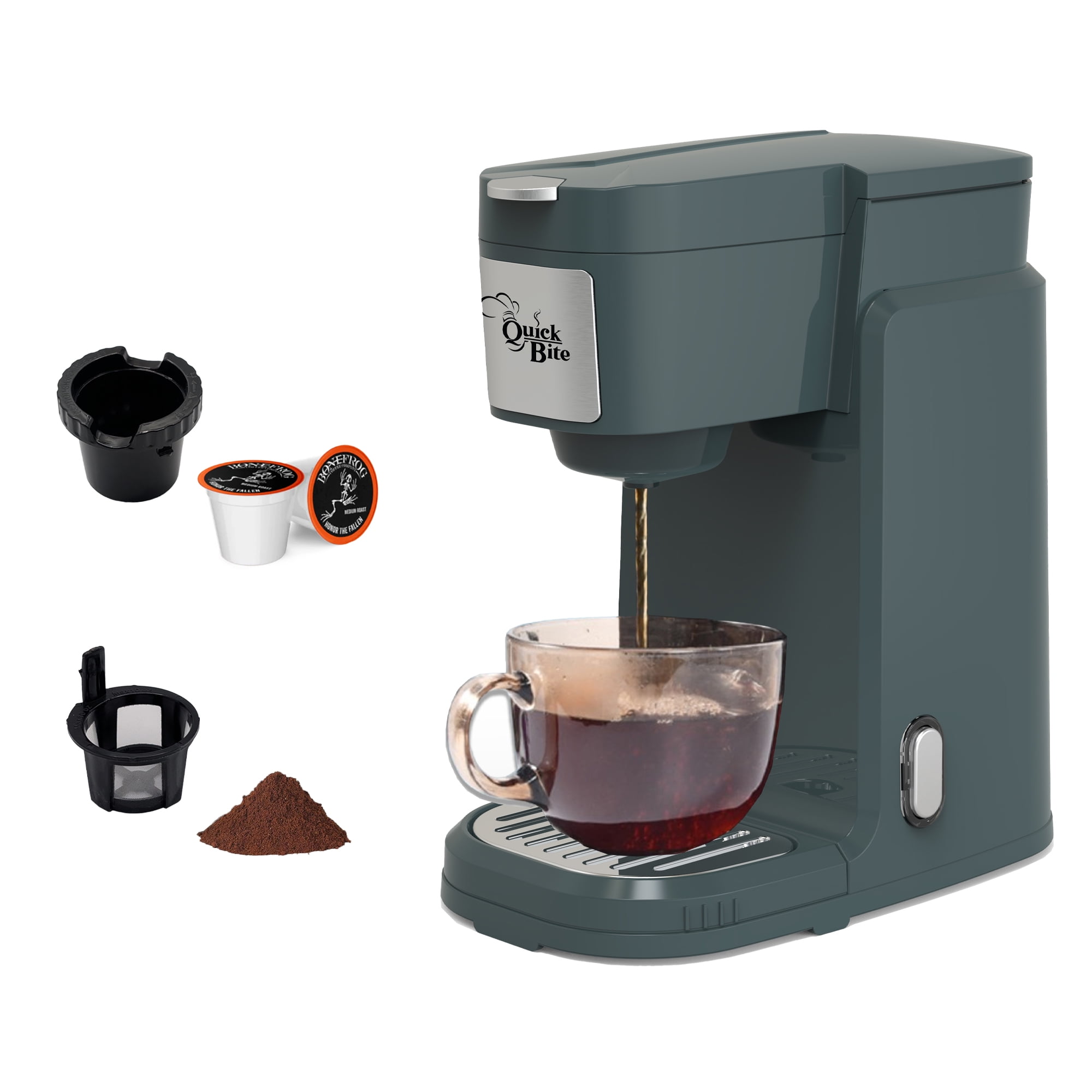 Zummy Zummy Single Serve 2-in-1 K Cup & Ground Coffee Maker