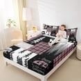 thumbnail image 4 of Homewish Happy Camping Full Size Sheets,Safari Deer Bear Bed Sheets,Country Farmhouse Lodge Sheet Sets For Men Women,Ultra Soft Home Decor,4pcs, 4 of 7