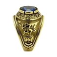 thumbnail image 6 of Untamed Pack Air Force Ring Two-Tone, Black, Polished Stainless Steel or Gold Plating, 6 of 7