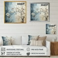 thumbnail image 4 of Designart "Wintertime Charm Of Leaves And Flowers" Leaves Floater Framed Wall Art Prints, 4 of 5