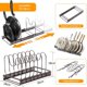thumbnail image 2 of Organizador de Ollas y Sartenes de Estante Expandible - Organizador de Sartenes y Ollas, con 7 Compartimientos, Tamaño Ajustable, para Almacenar Tapas de Ollos, Platos, 2 of 4