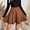 Light Brown, variant on Stichou Faux Suede Skirt for Women High Waist A Line Trendy Bodycon Elastic Midi Skirts Black S