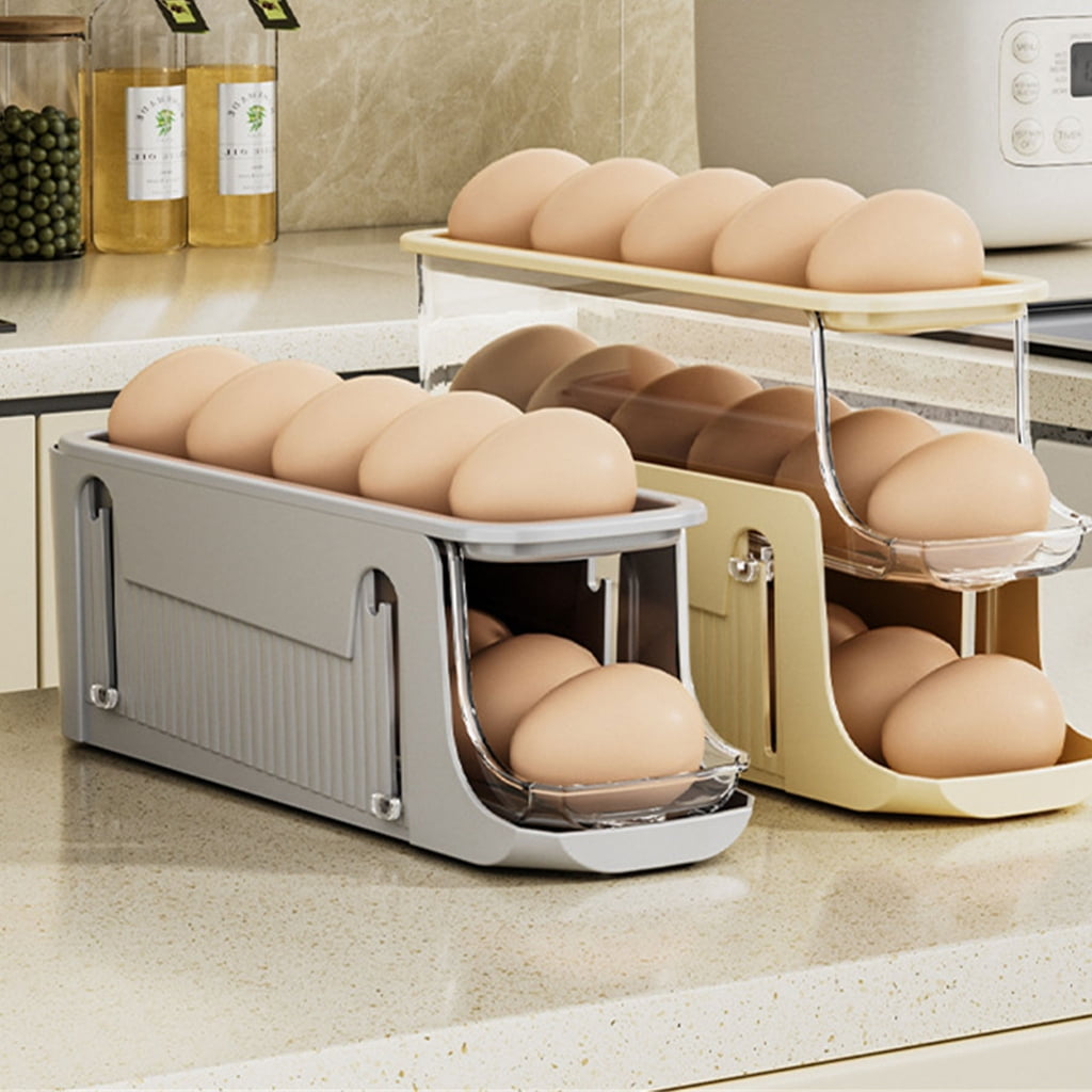Stackable Eggs Storage Container Practical and Sturdy Eggs Holder Efficient Storage Solution for Refrigerator Countertop