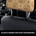 thumbnail image 4 of Kdxio Squirrel And Nuts Pattern Print 2 Piece Car Head Rest Covers Set Auto Front/Rear Seats Headrest Cover Universal Fit Most Cars,Sedan, SUV, 4 of 9