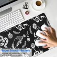 thumbnail image 4 of Long Mouse Pads for Desk,Black Hand Flower Snake Pattern Desk Mats on Top Of Desks, Desk Mouse Pad Extra Large with 3mm Non-Slip Base and Stitched Edge for Gaming,Office,Work,Home 35.4"x15.7", 4 of 6