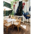 thumbnail image 5 of nqOlkjepod Outdoor Curtains for Patio Waterproof, Blue Vintage Rooster Outdoor Privacy Panels Grommet, Pastoral Elegant Animals Blackout Outside Curtains for Porch/Cabana/Pergola 54"x108", 2 Panels, 5 of 8