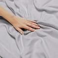 thumbnail image 5 of Clara Clark Full Size Sheets Set, Hotel Luxury 4 Piece Deep Pocket Sheets, Ultra Soft Microfiber Bed Sheets Set, Light Gray lavender, 5 of 6