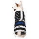 thumbnail image 1 of Fotbe Thin Blue Line Flag Sudadera con Estampado para Perros Pequeños – Suéter con Capucha para Mascotas, Tela Suave de Forro Polar con Bolsillo-XX-Large, 1 of 7