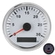 thumbnail image 3 of Sensor de tacómetro para barcos de 85 mm / 3,3 pulgadas Calibre de tacómetro IP67 Luz roja de 12 V / 24 V con pantalla LCD Contador de horas de servicio 3000 RPM Marco plateado Esfera blanca, 3 of 8