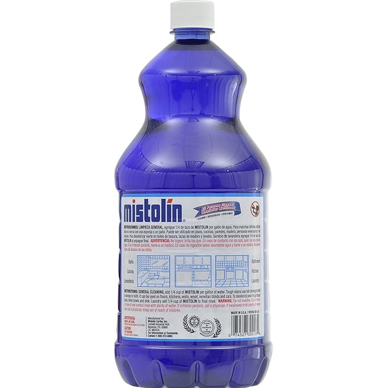 Mistolin Disinfectant All-Purpose Cleaner Lavender Scent 64 oz