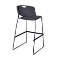 thumbnail image 6 of Cain 30" Round Caf� Table- Maple & 2 Zeng Stack Stools- Black, 6 of 8