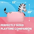 thumbnail image 4 of WADDLE Hip Hoppers Large Hopping Animal Bouncer, Up to 250 Pounds, Ages 5 Up, Black Zebra, 4 of 8