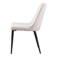 thumbnail image 3 of Moe's Home Collection Chaises de Salle à Manger Lula, Avoine & Blanc (Ensemble de 2), 3 of 5
