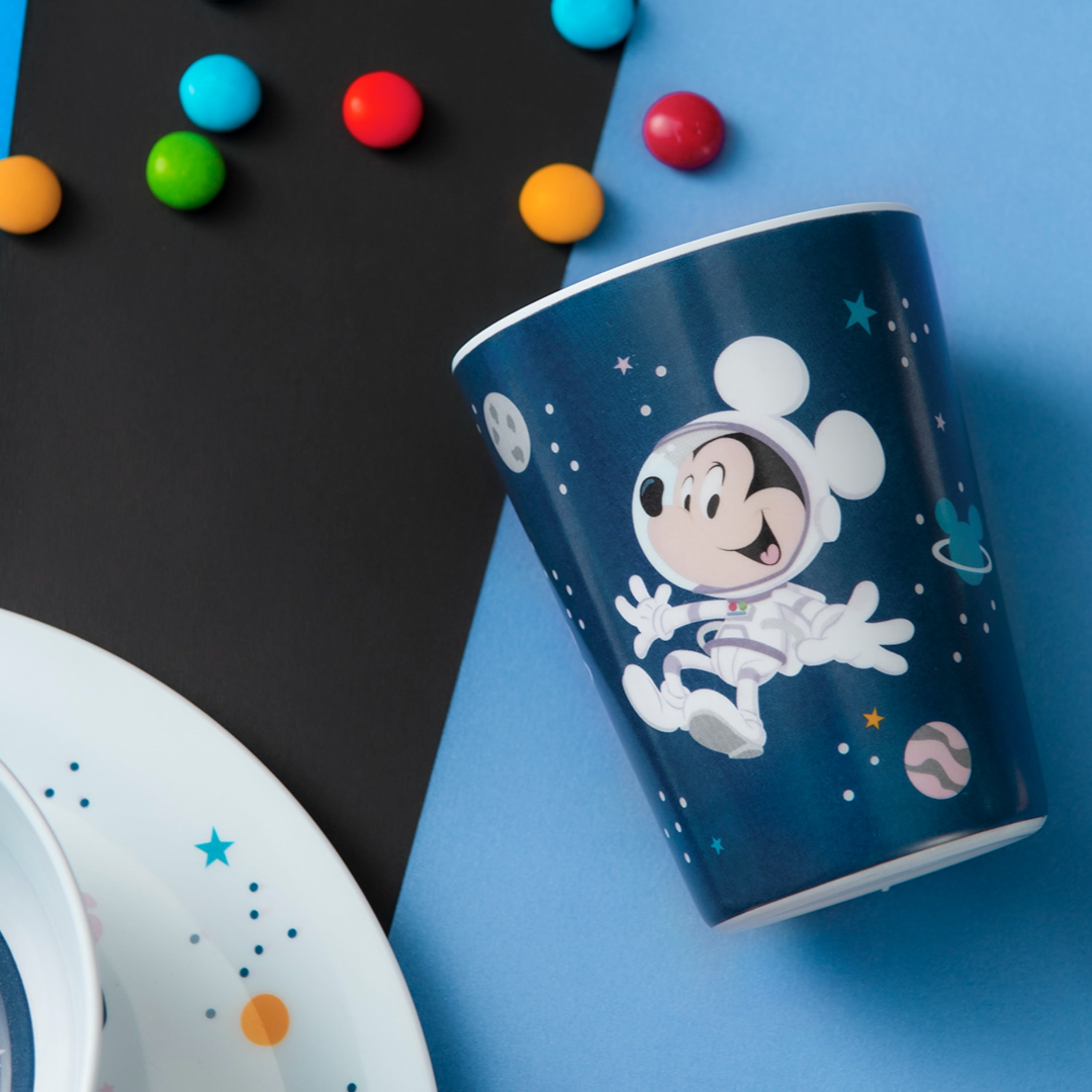 Zak Designs 5 pcs Disney Kids Dinnerware Set Melamine Plate